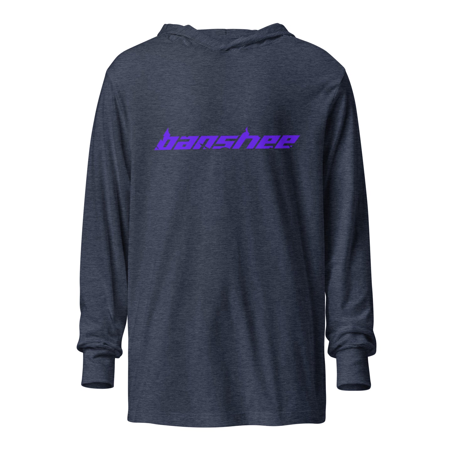 Banshee Purple Linear Logo - Hooded long-sleeve tee