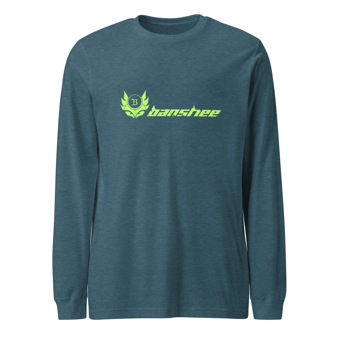 Banshee Linear Lime - Long Sleeve Tee