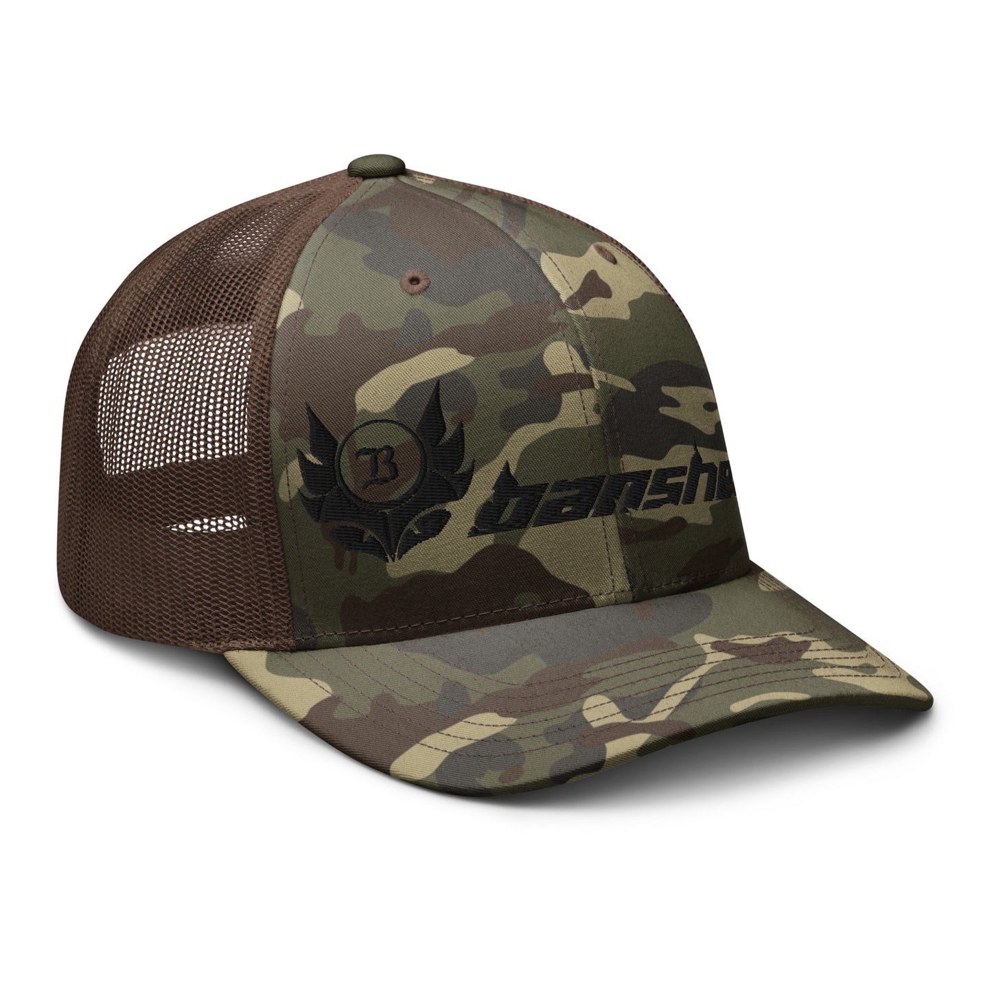 Camouflage trucker hat