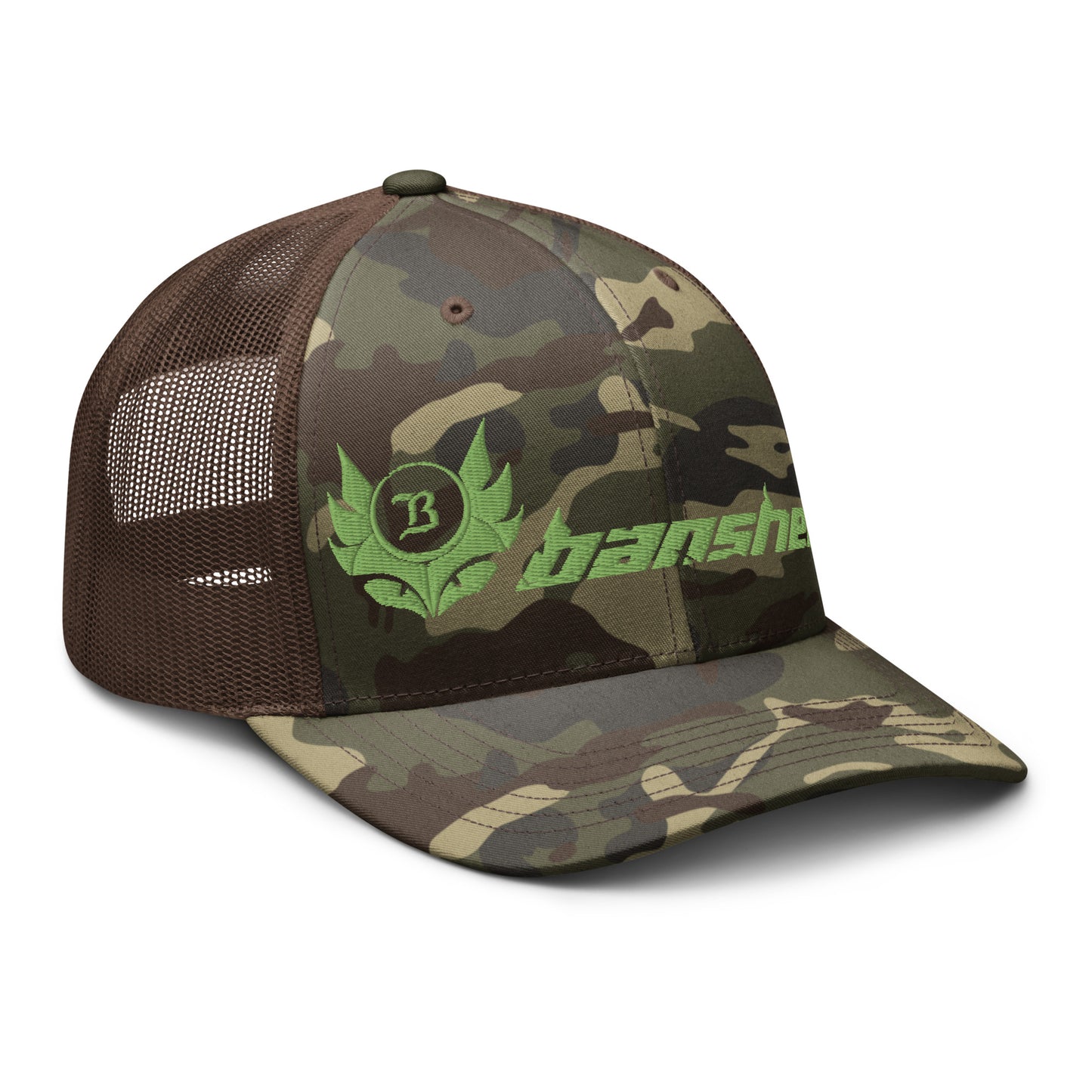 Camouflage trucker hat