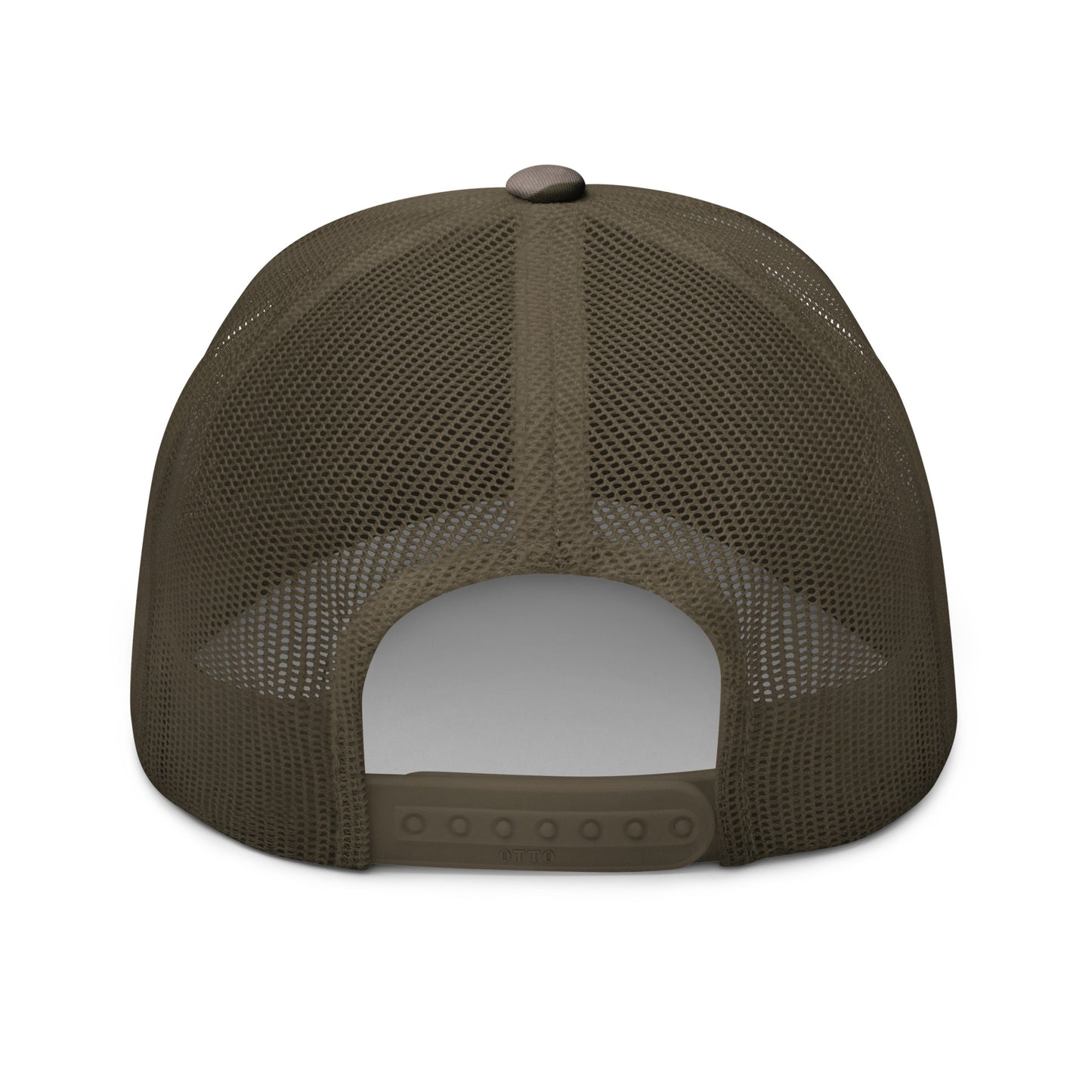 Minimalist Blue Logo Camouflage trucker hat