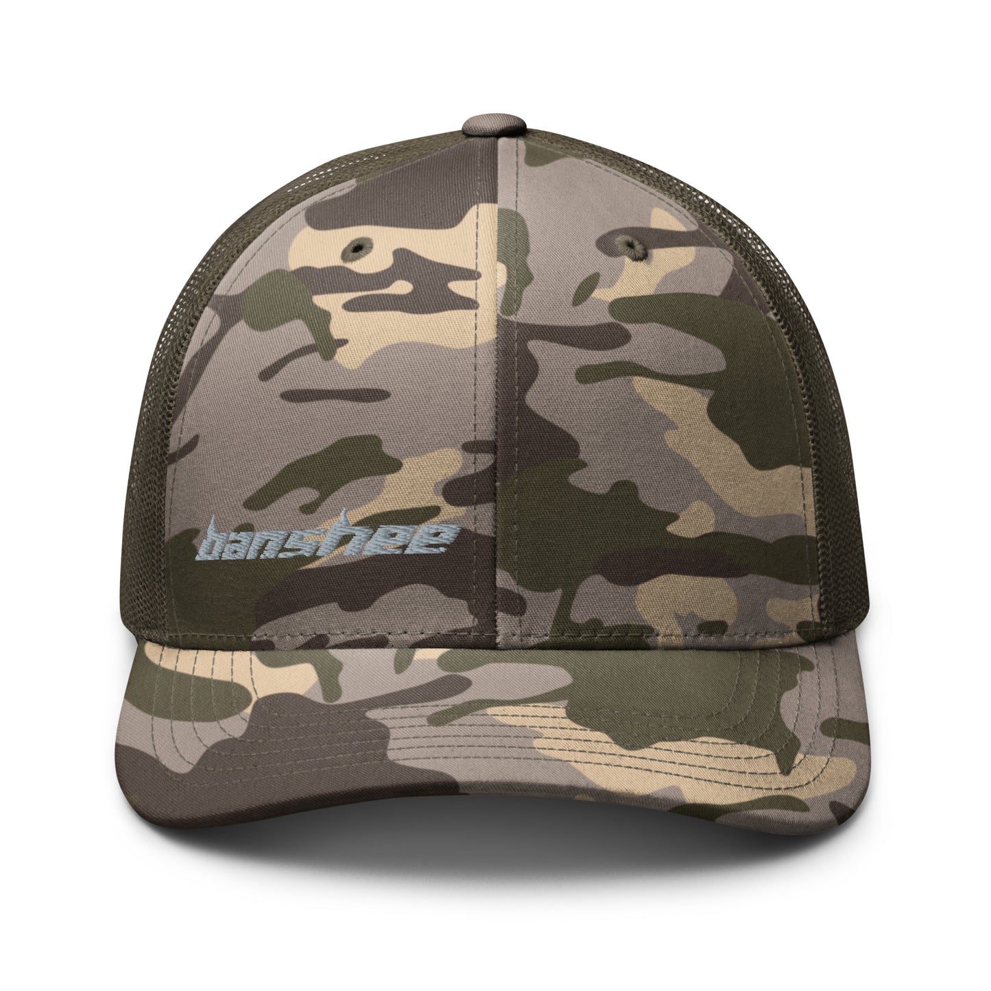 Minimalist Stealth Logo Camouflage trucker hat