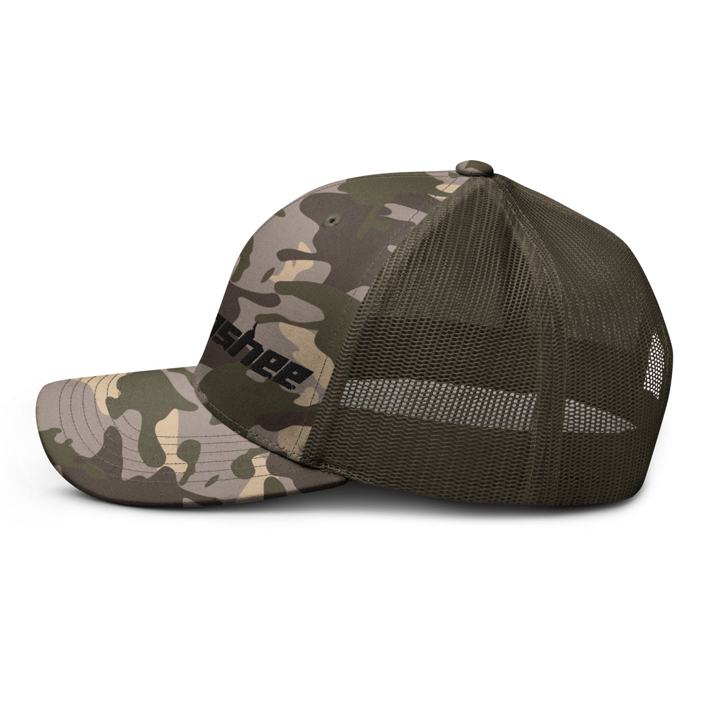 Camouflage trucker hat