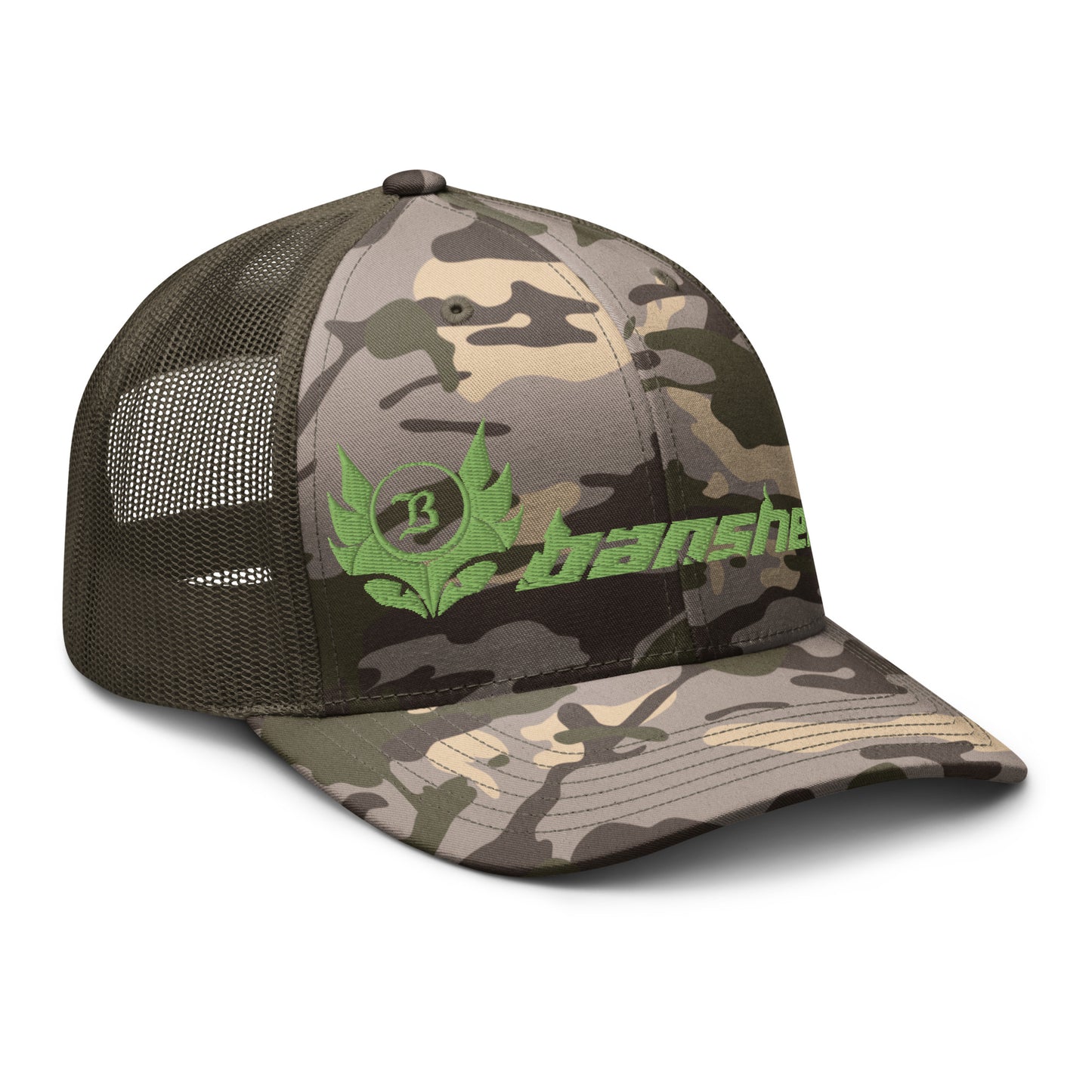 Camouflage trucker hat