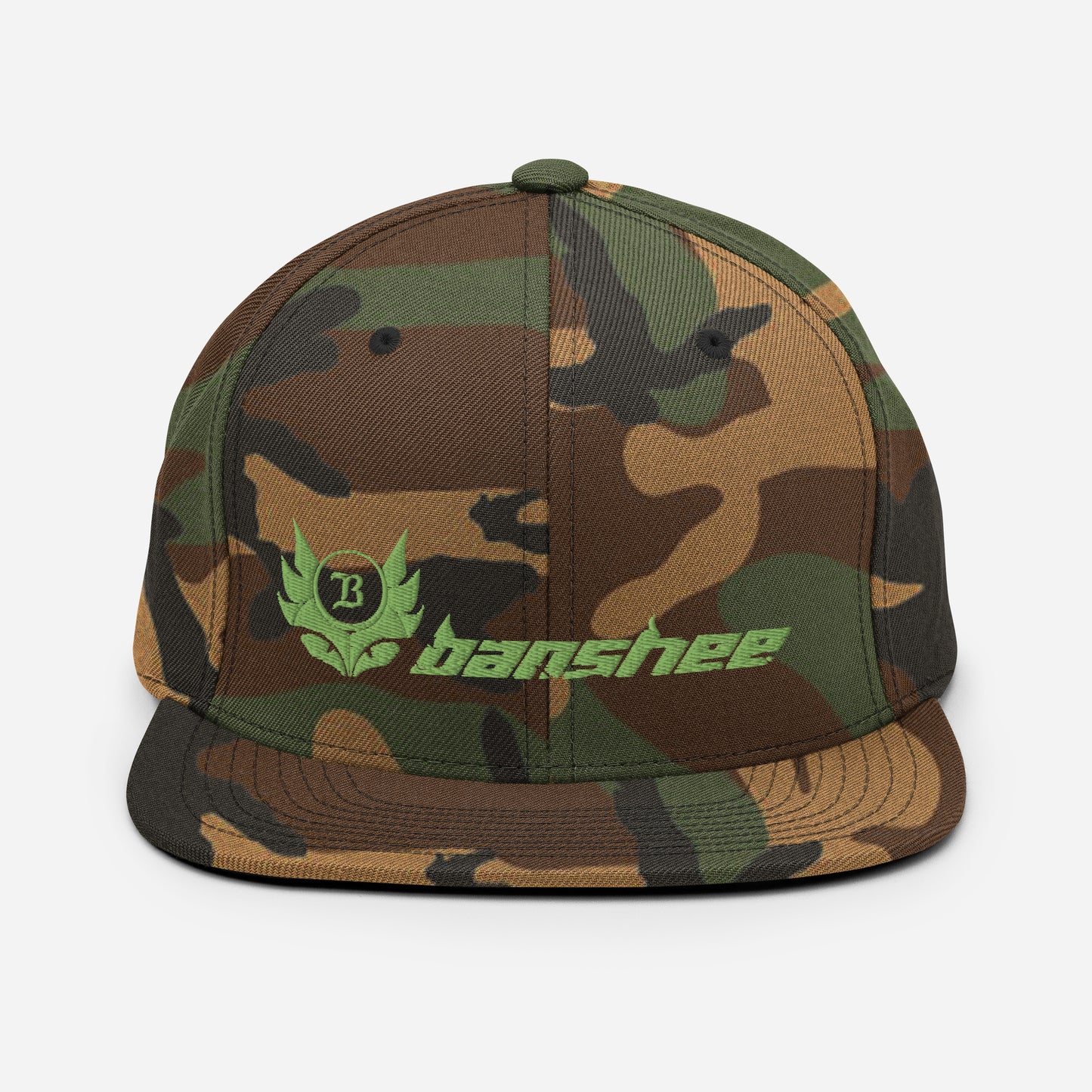 Banshee Lime Green Logo - Snapback Hat