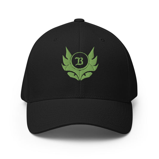 Banshee Lime Green Creature Logo Flexfit Hat
