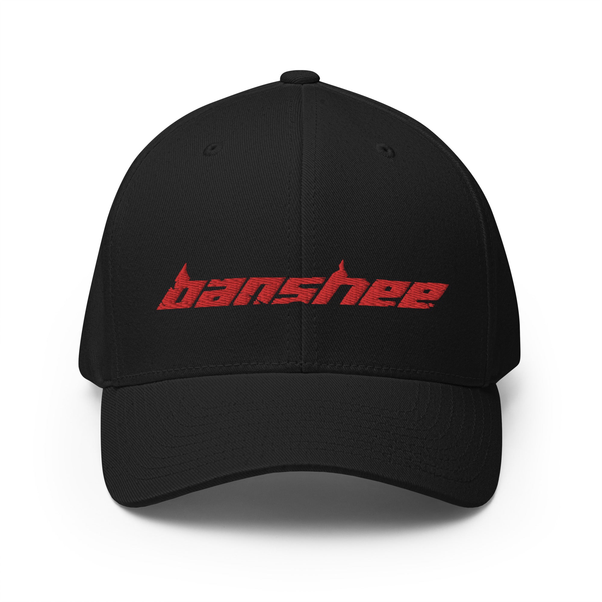 Back Banshee Banshee Red Logo Flexfit Hat – Banshee Bikes Apparel Shop