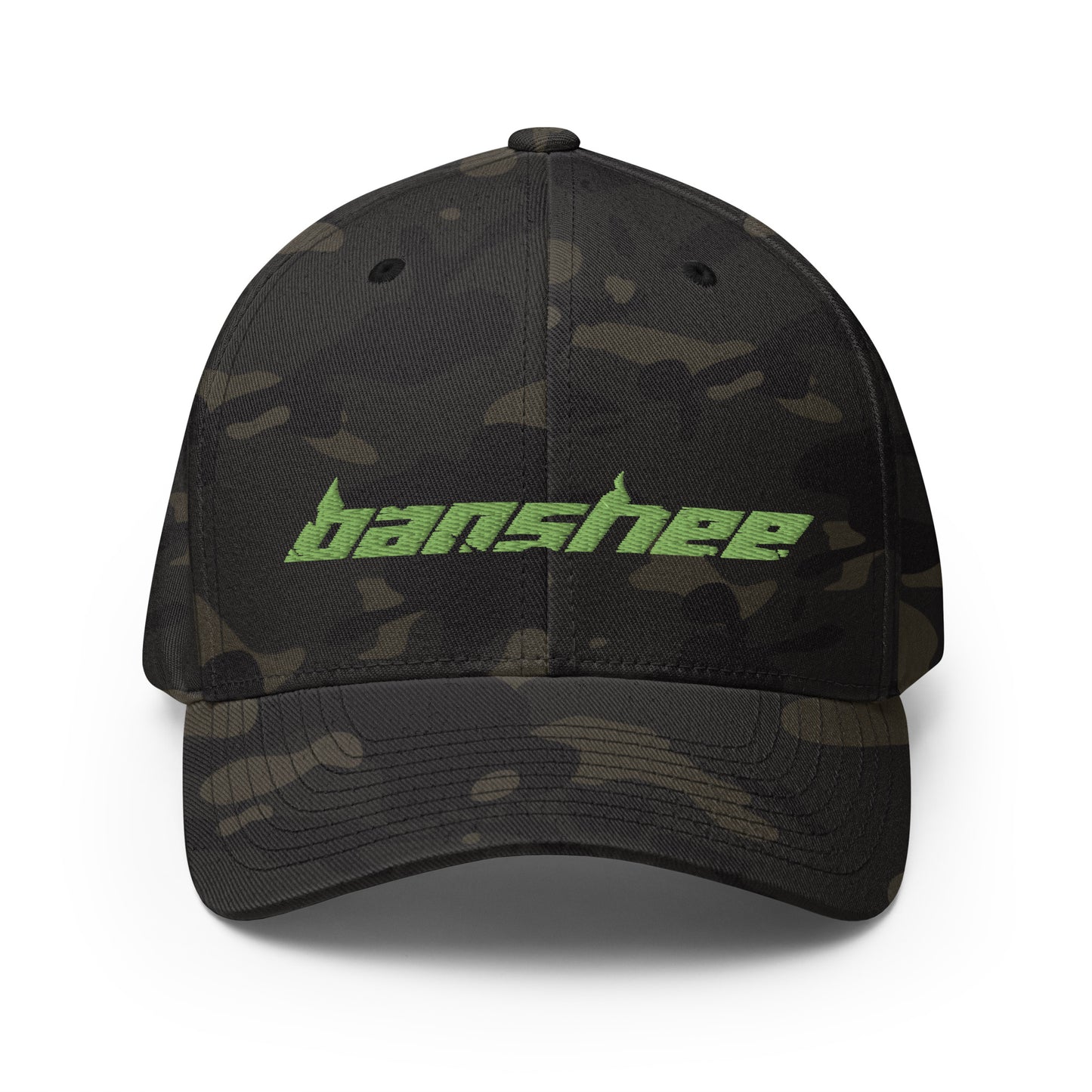 Banshee Lime Green Logo Flexfit Hat