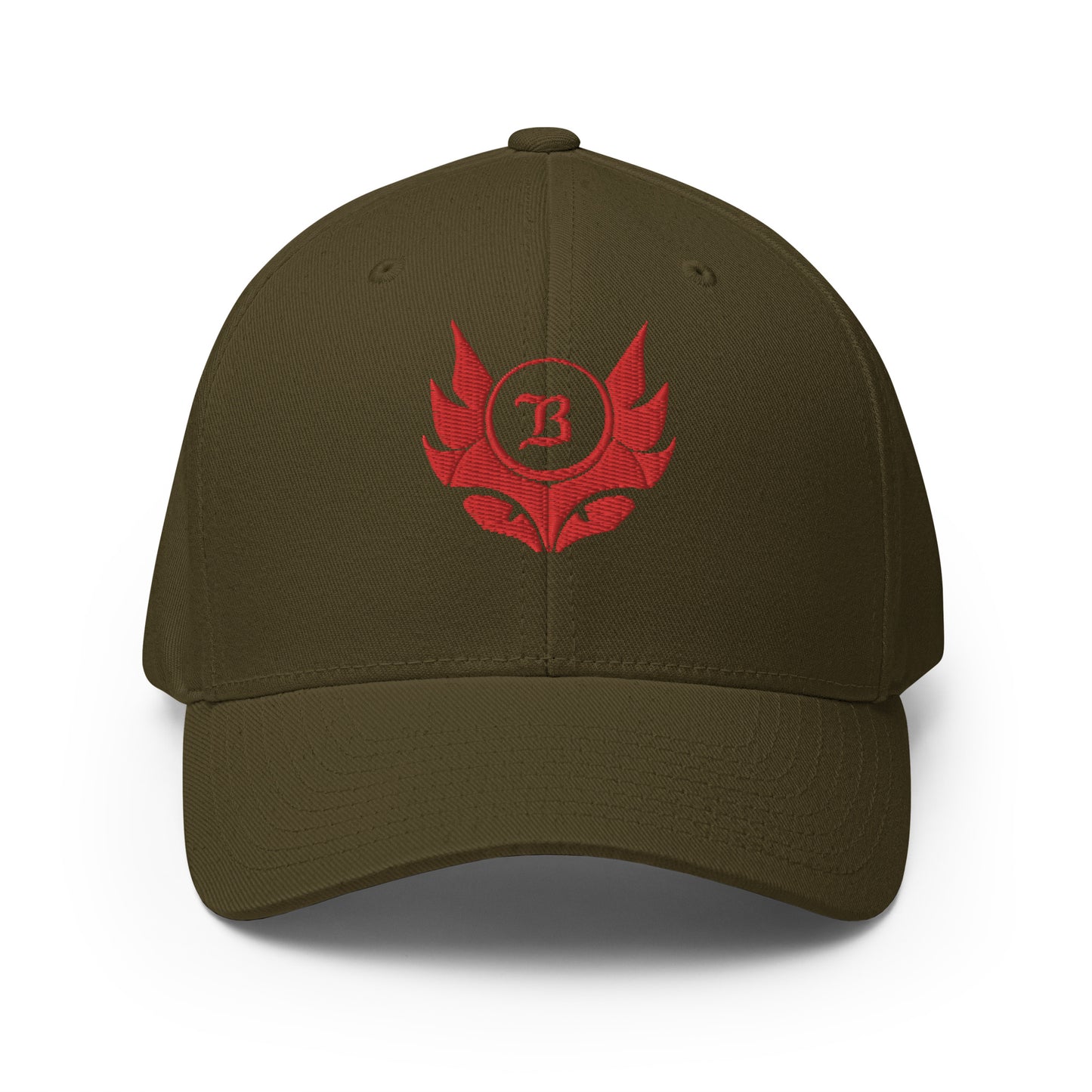 Banshee Red Creature Logo Flexfit Hat