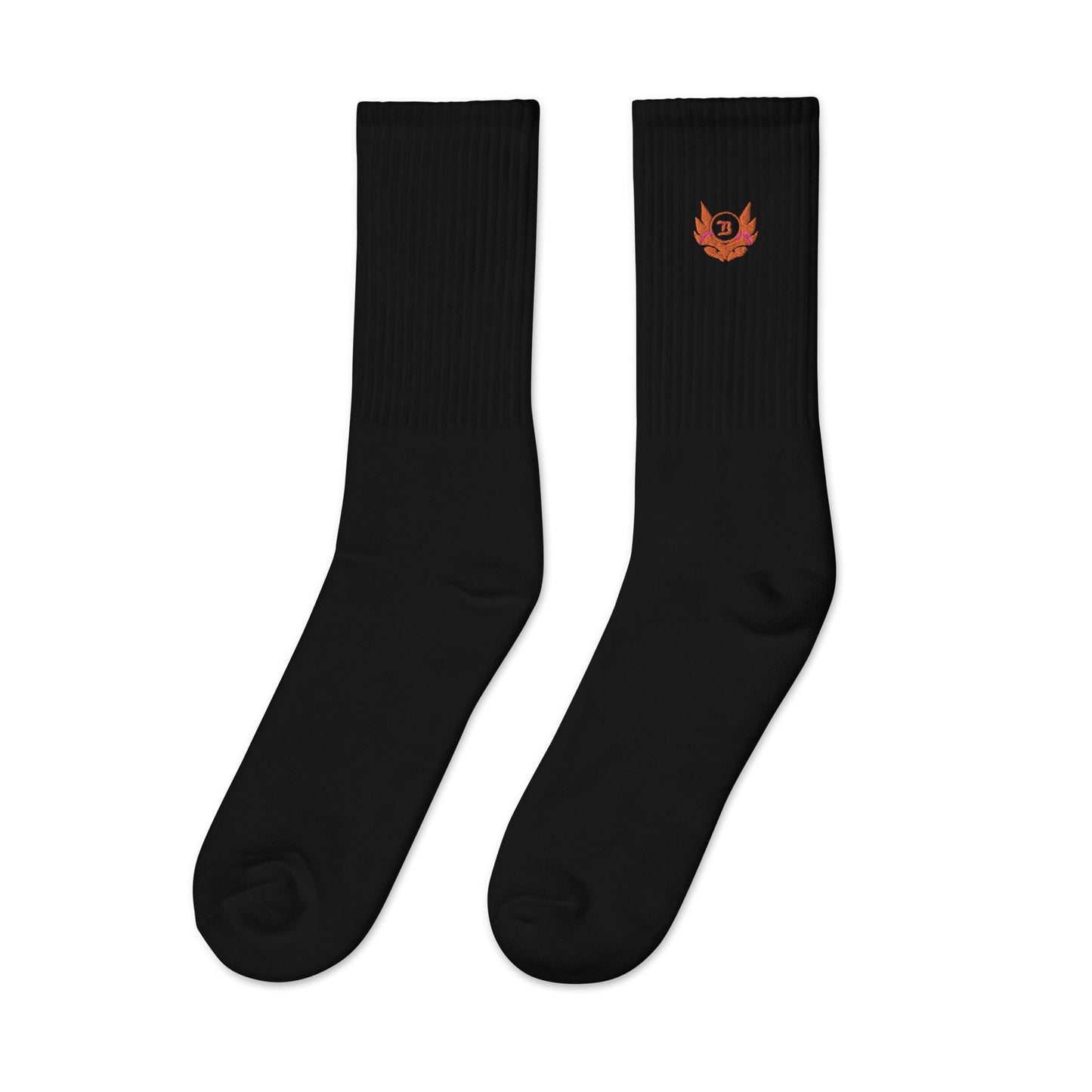 Banshee Green Creature Logo Embroidered socks