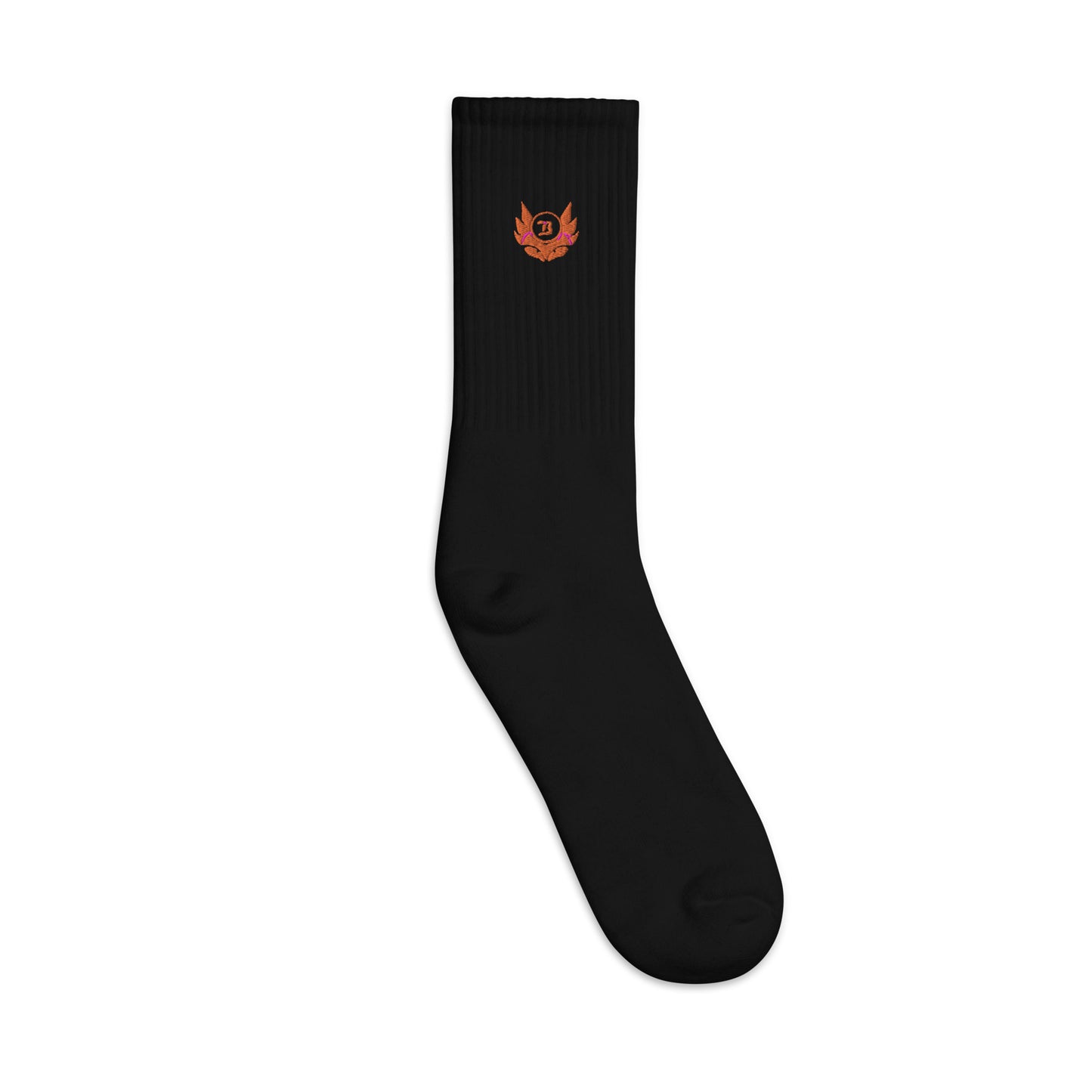 Banshee Green Creature Logo Embroidered socks