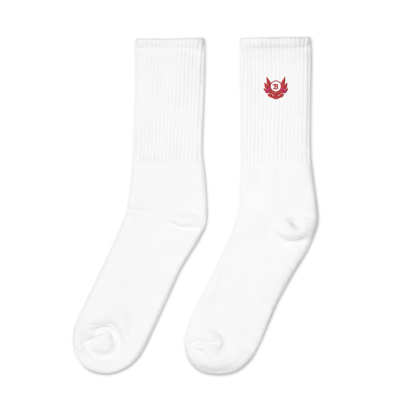 Banshee Red Creature Logo Embroidered socks