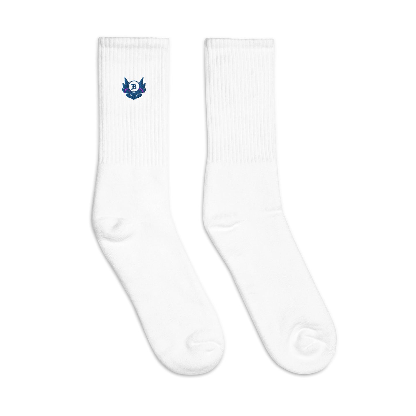 Banshee Blue Creature Logo Embroidered socks