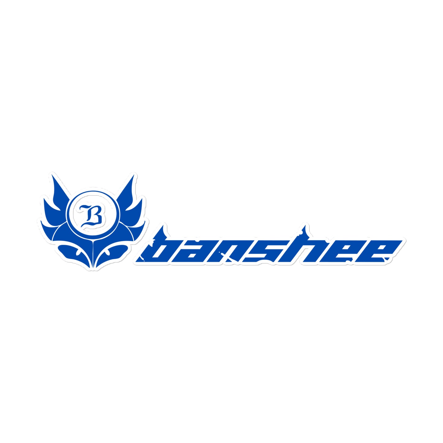 Banshee Blue Linear Logo - Sticker