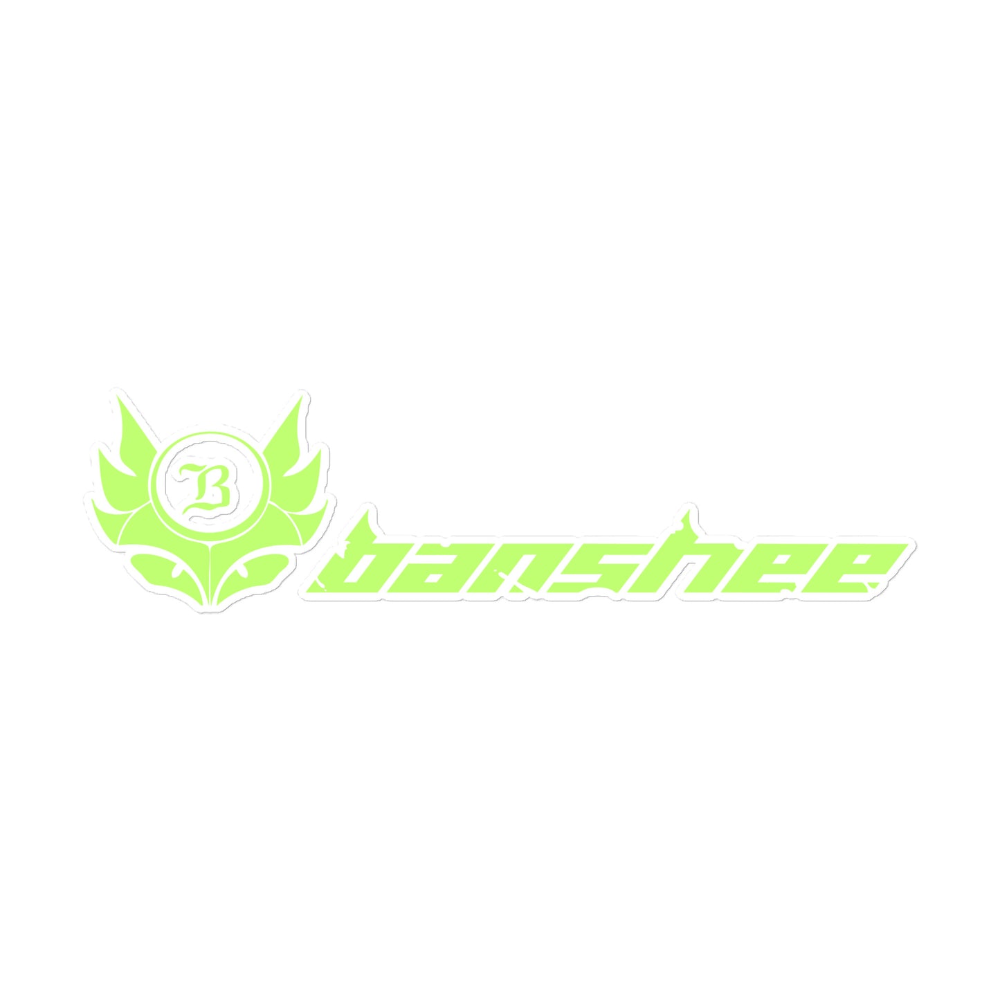 Banshee Lime Linear Logo - Sticker