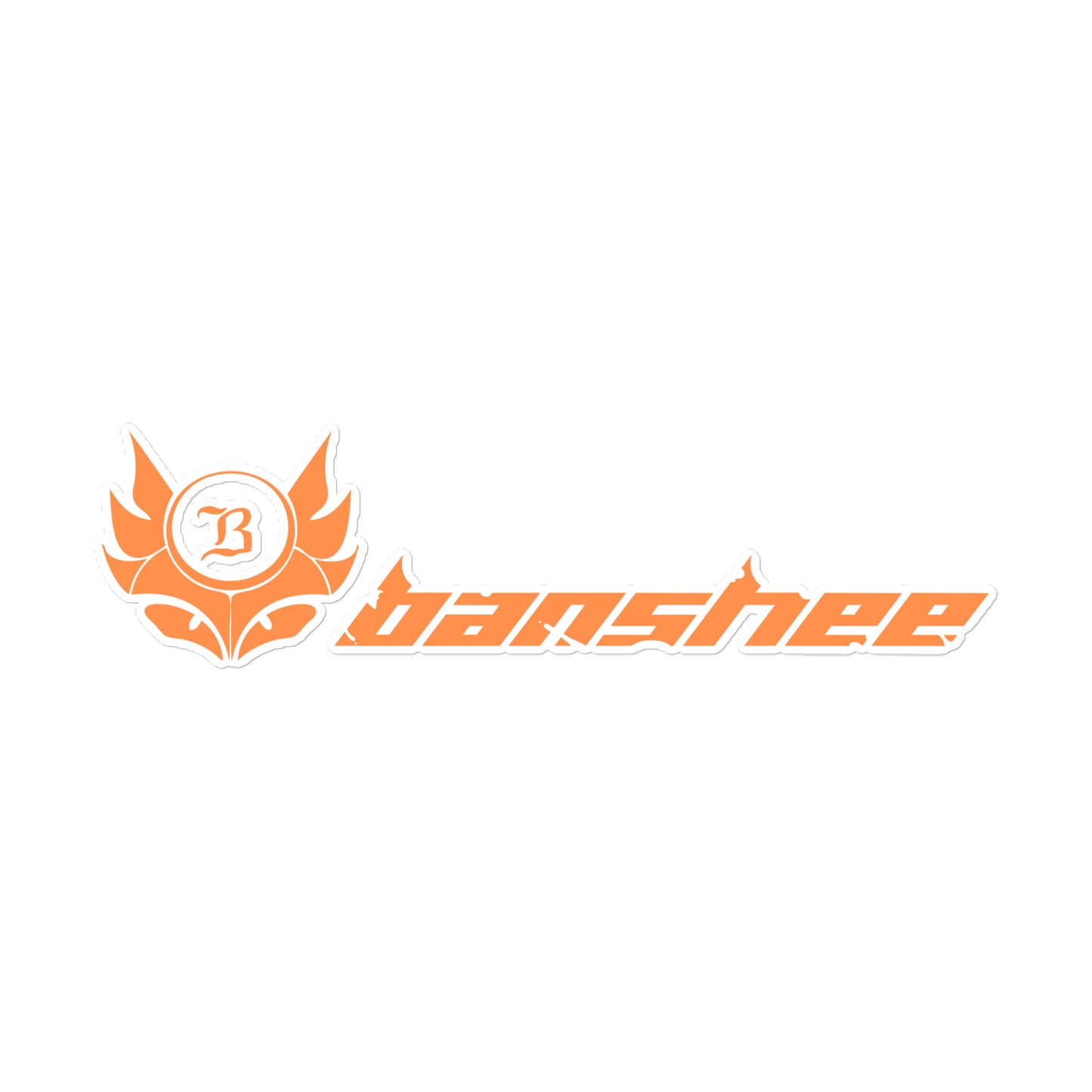 Banshee Orange Linear Logo - Sticker