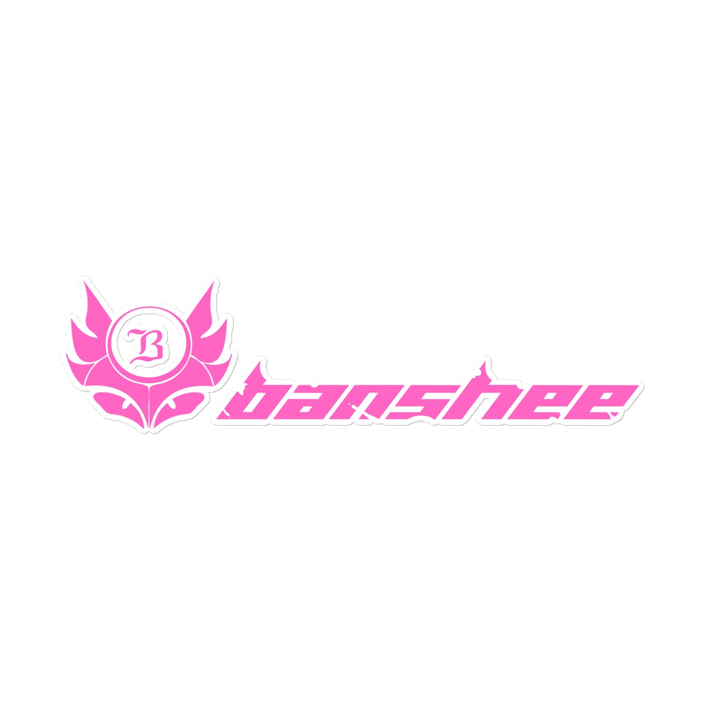 Banshee Pink Linear Logo - Sticker