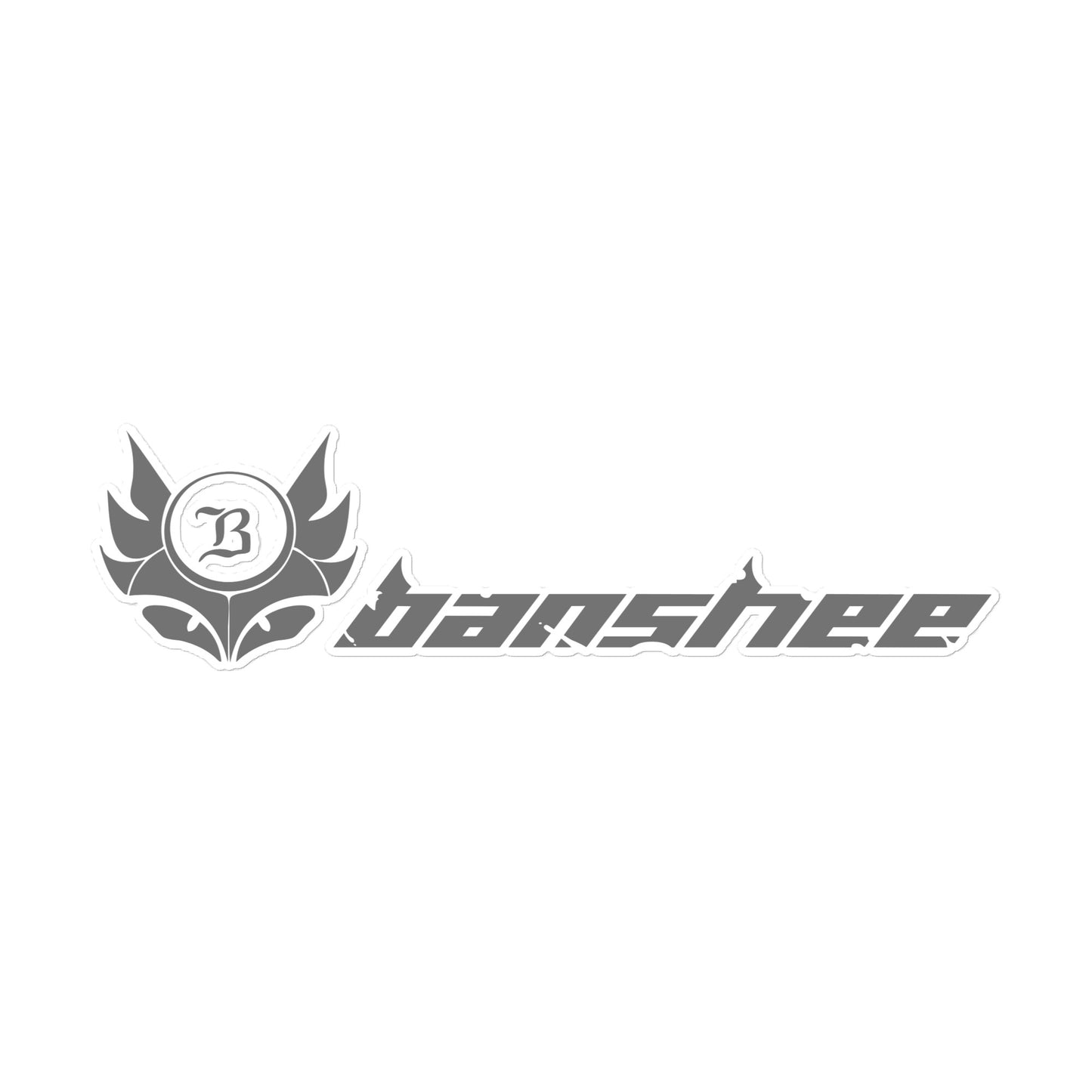 Banshee Stealth Black Linear Logo - Sticker