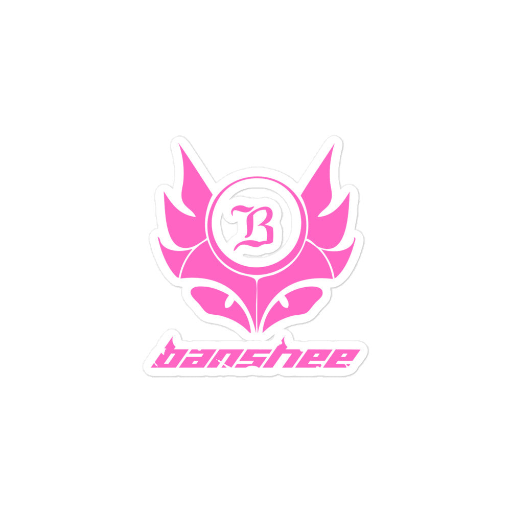 Banshee Pink Creature Logo - Sticker