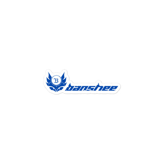Banshee Blue Linear Logo - Sticker