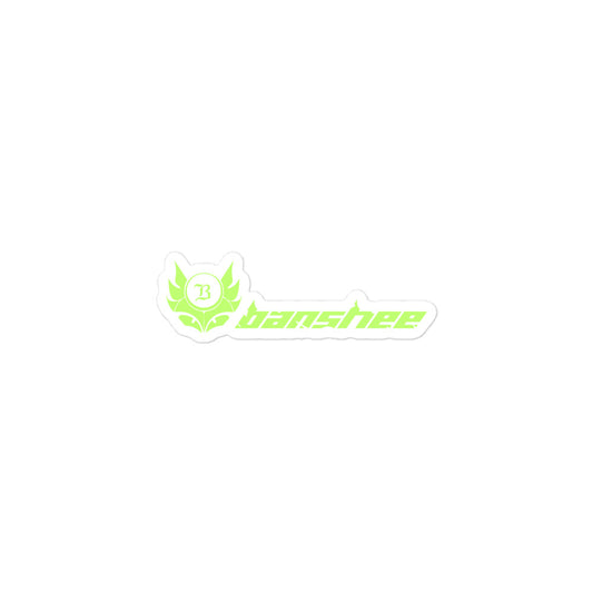 Banshee Lime Linear Logo - Sticker