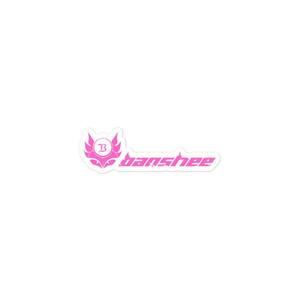 Banshee Pink Linear Logo - Sticker