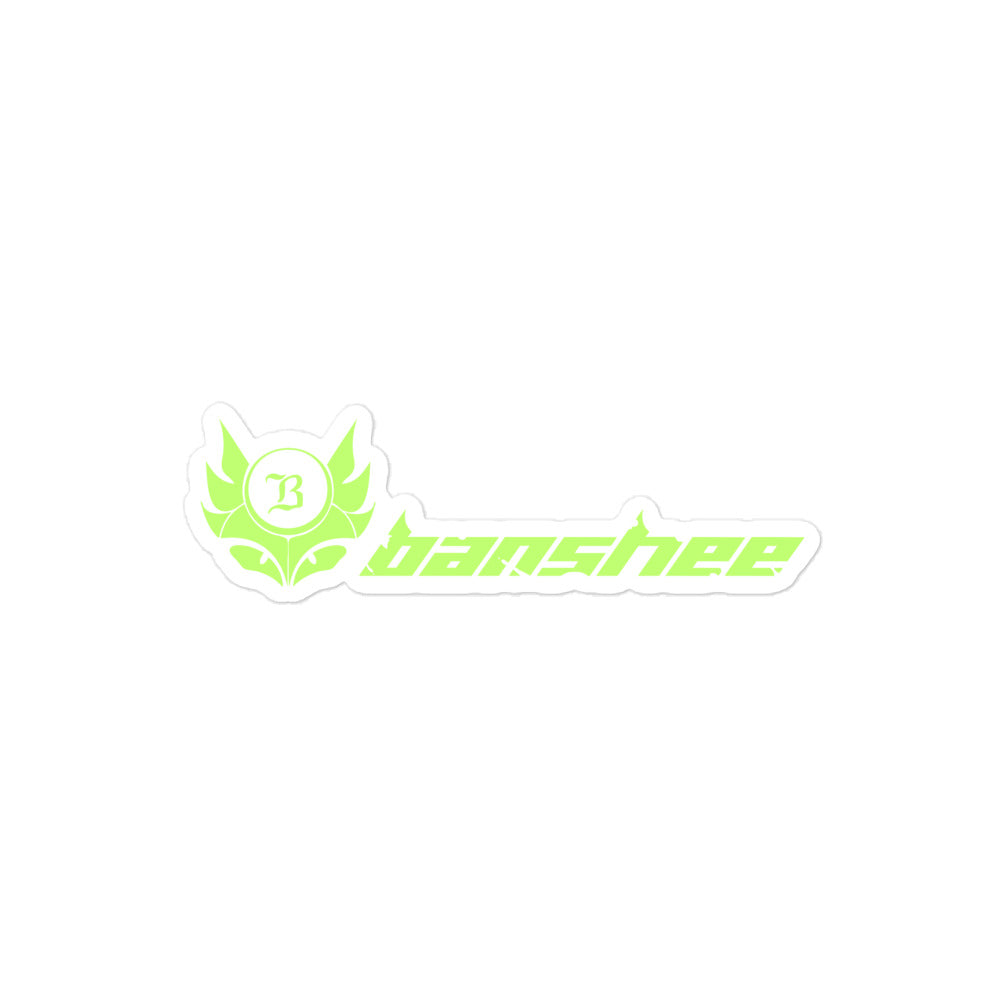 Banshee Lime Linear Logo - Sticker