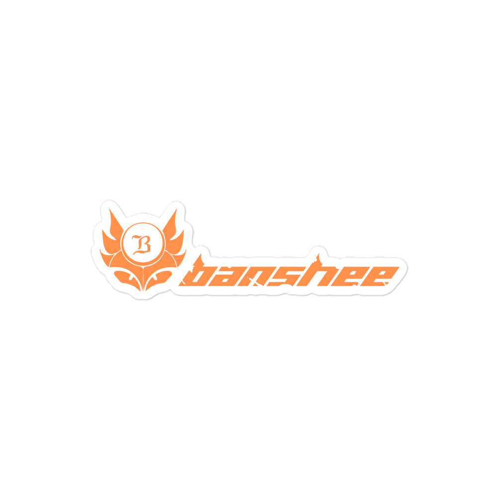 Banshee Orange Linear Logo - Sticker