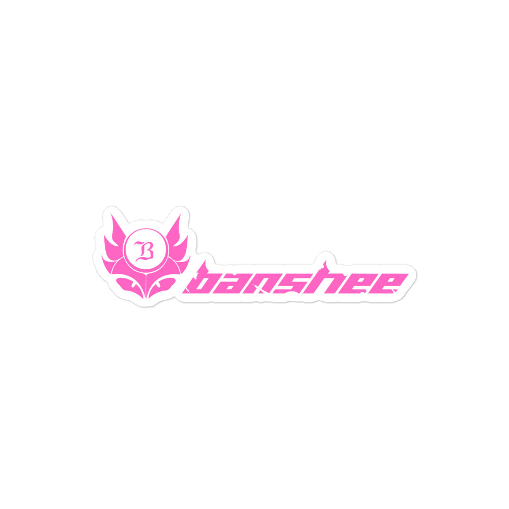 Banshee Pink Linear Logo - Sticker