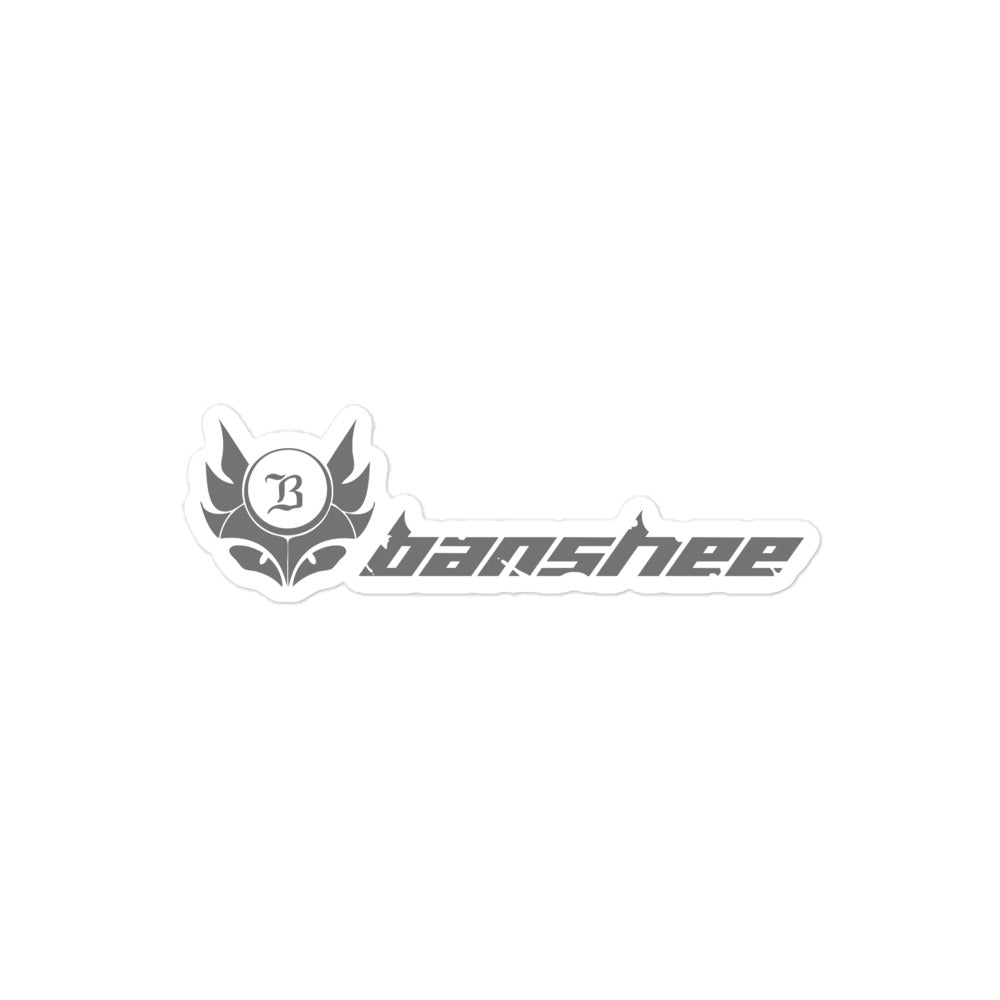 Banshee Stealth Black Linear Logo - Sticker