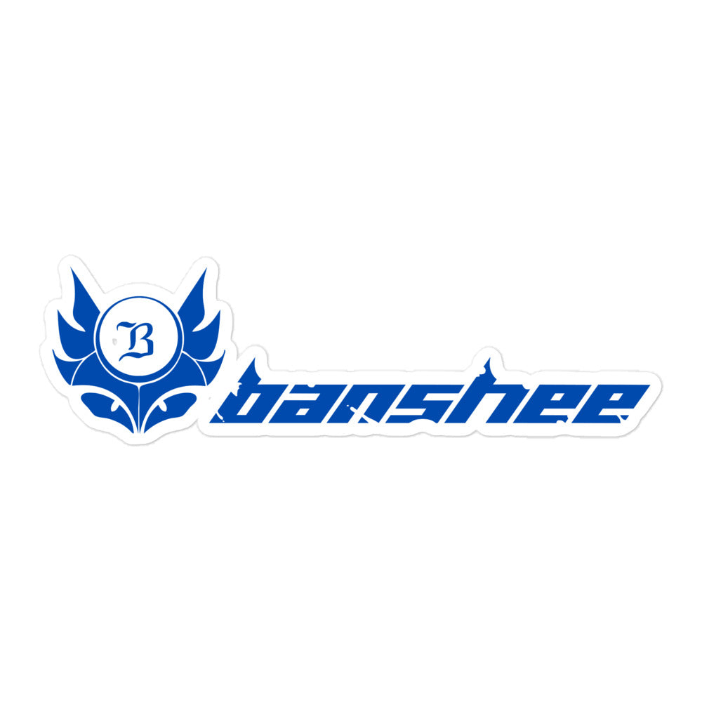 Banshee Blue Linear Logo - Sticker