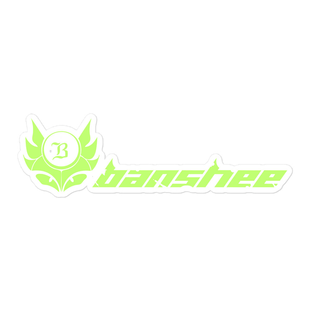 Banshee Lime Linear Logo - Sticker