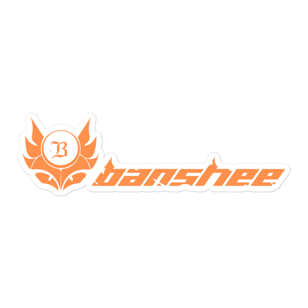 Banshee Orange Linear Logo - Sticker