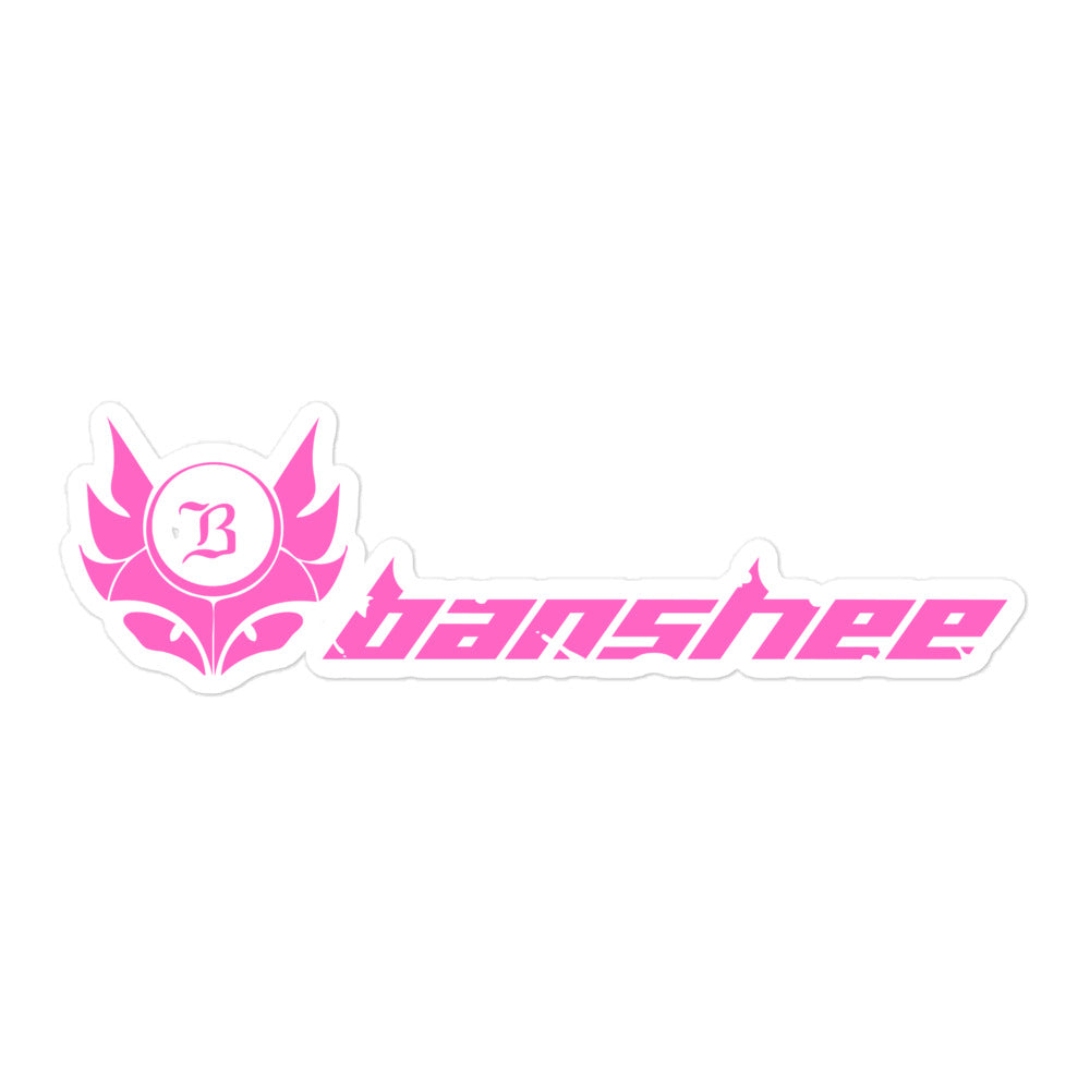 Banshee Pink Linear Logo - Sticker