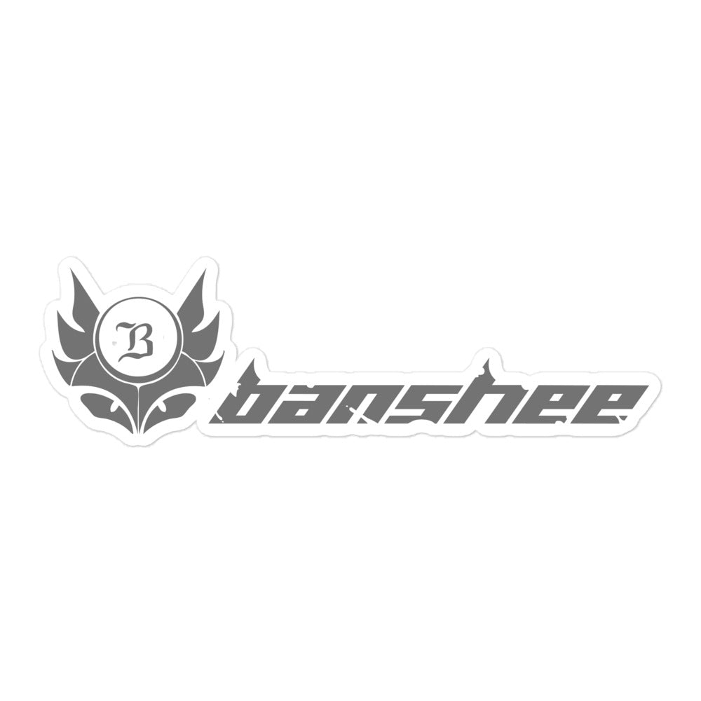 Banshee Stealth Black Linear Logo - Sticker