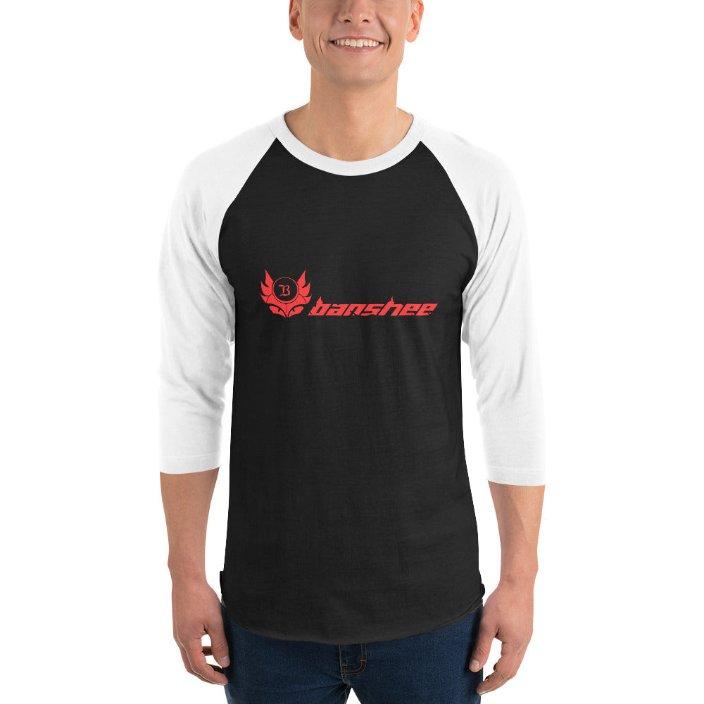 Banshee Linear Red 3/4 sleeve shirt