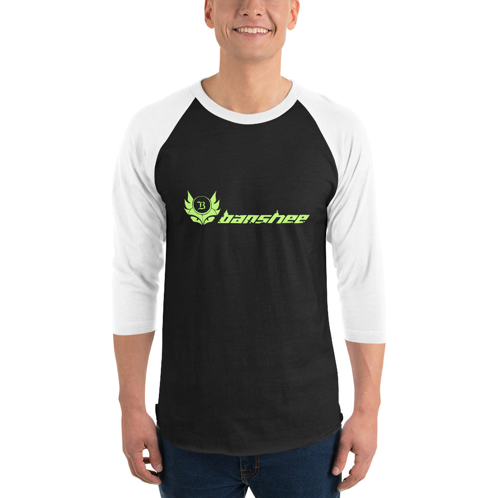 Banshee Linear Lime 3/4 sleeve shirt