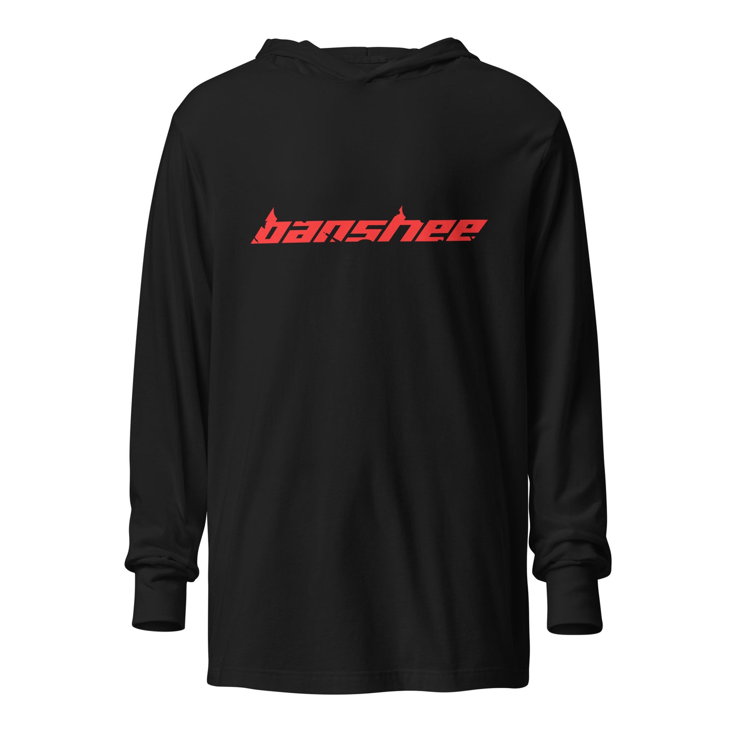 Banshee Red Linear Logo - Hooded long-sleeve tee