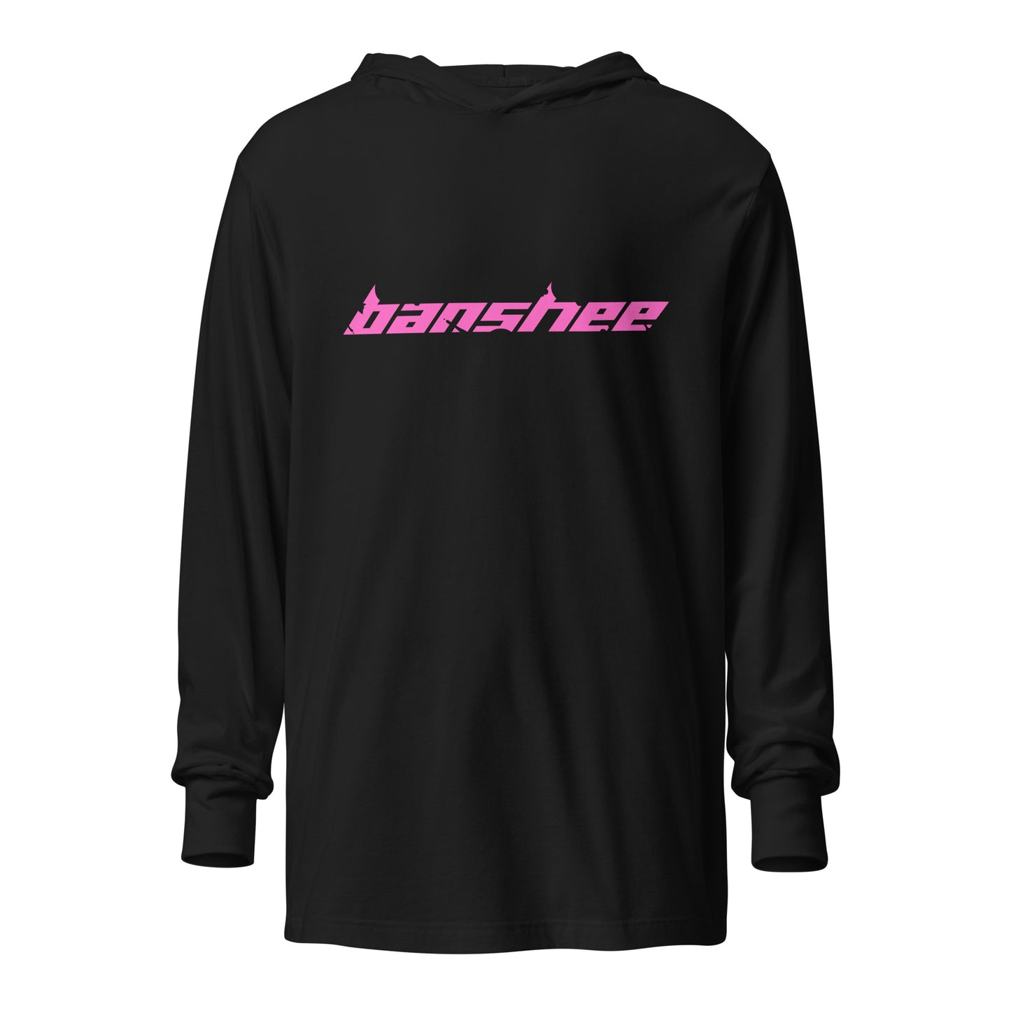 Banshee Pink Linear Logo - Hooded long-sleeve tee