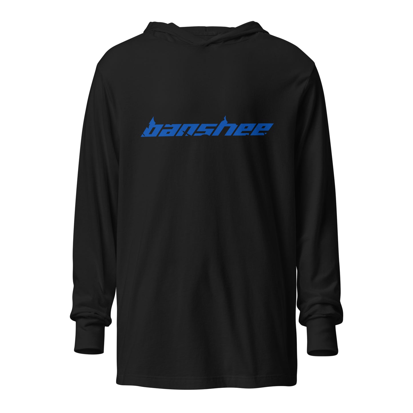 Banshee Blue Linear Logo - Hooded long-sleeve tee