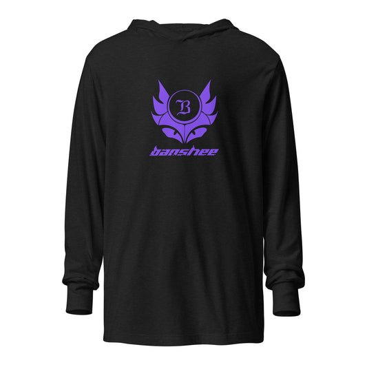 Banshee Purple Creature Logo - Hooded long-sleeve tee