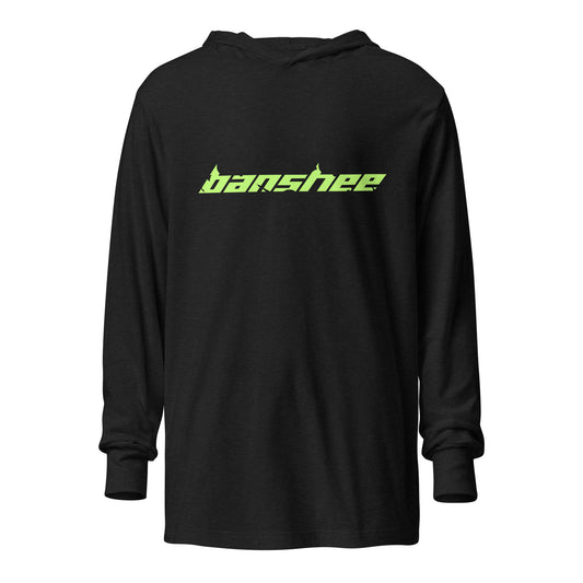 Banshee Lime Linear Logo - Hooded long-sleeve tee