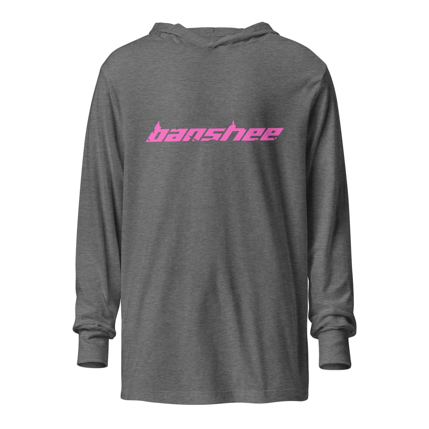 Banshee Pink Linear Logo - Hooded long-sleeve tee