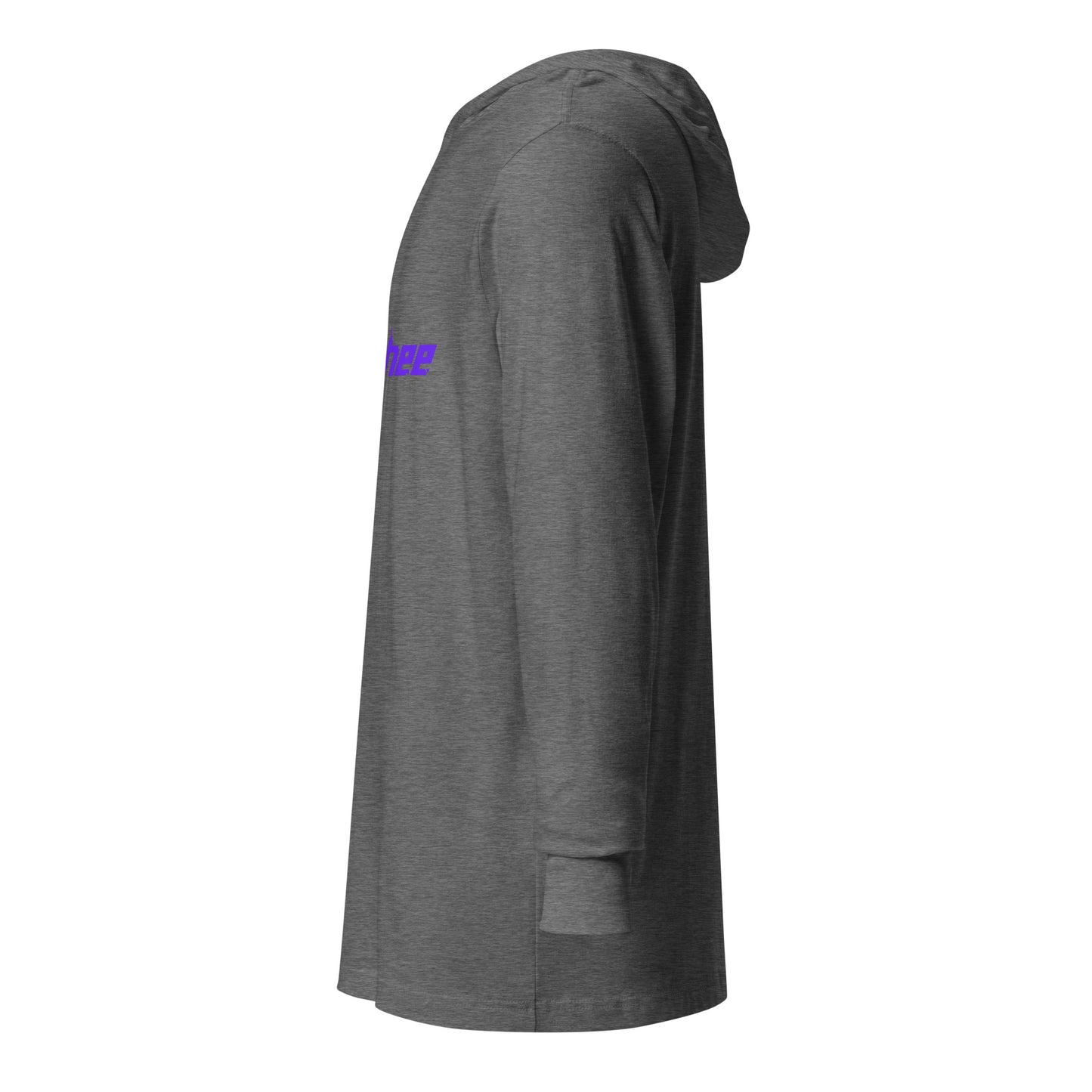 Banshee Purple Linear Logo - Hooded long-sleeve tee