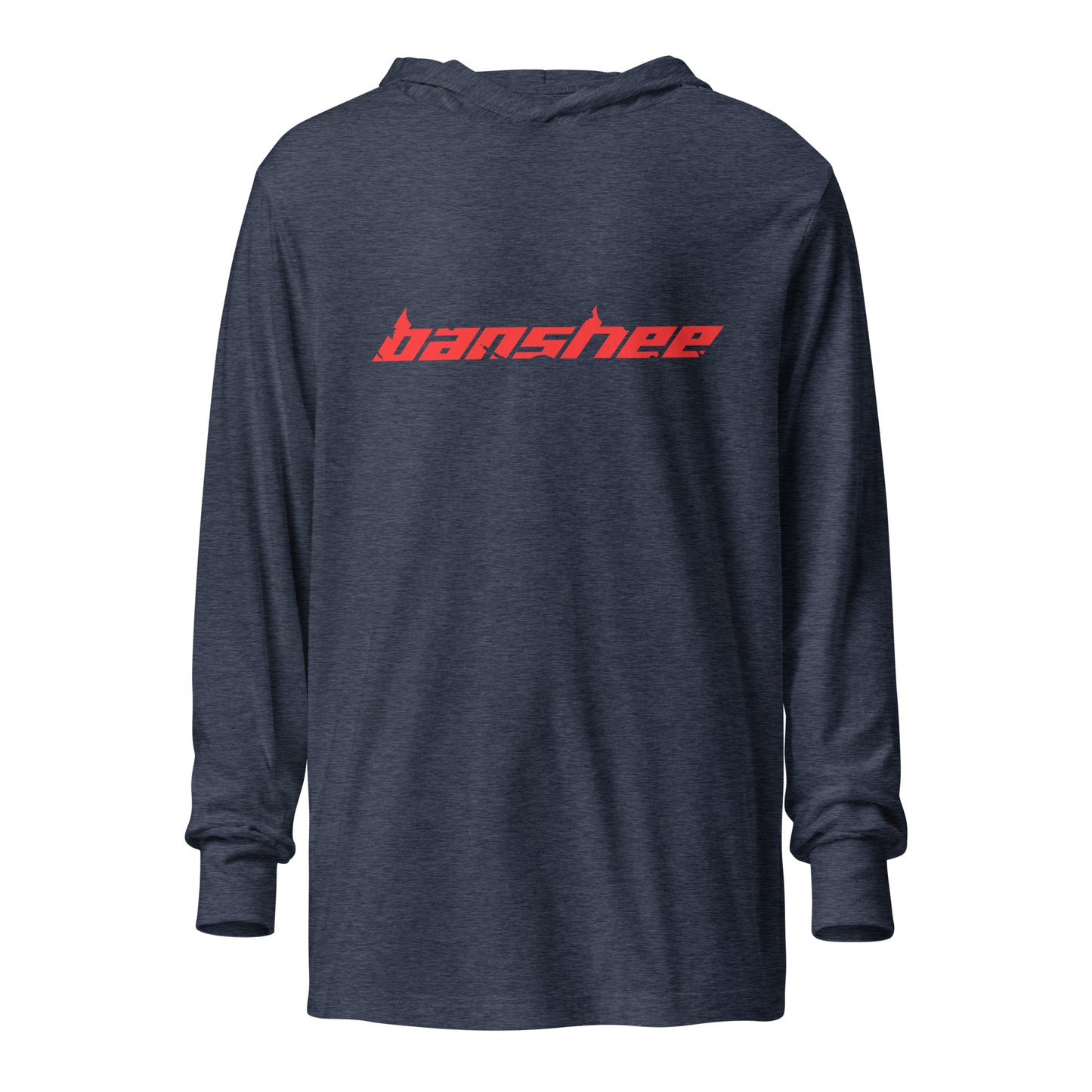 Banshee Red Linear Logo - Hooded long-sleeve tee