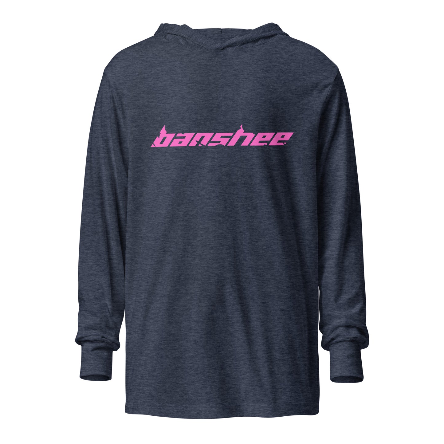 Banshee Pink Linear Logo - Hooded long-sleeve tee