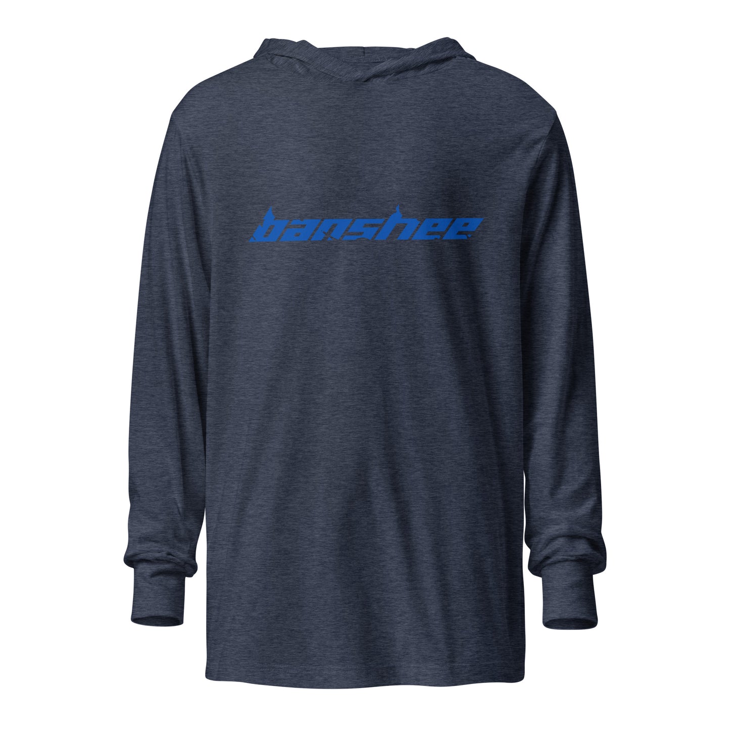 Banshee Blue Linear Logo - Hooded long-sleeve tee