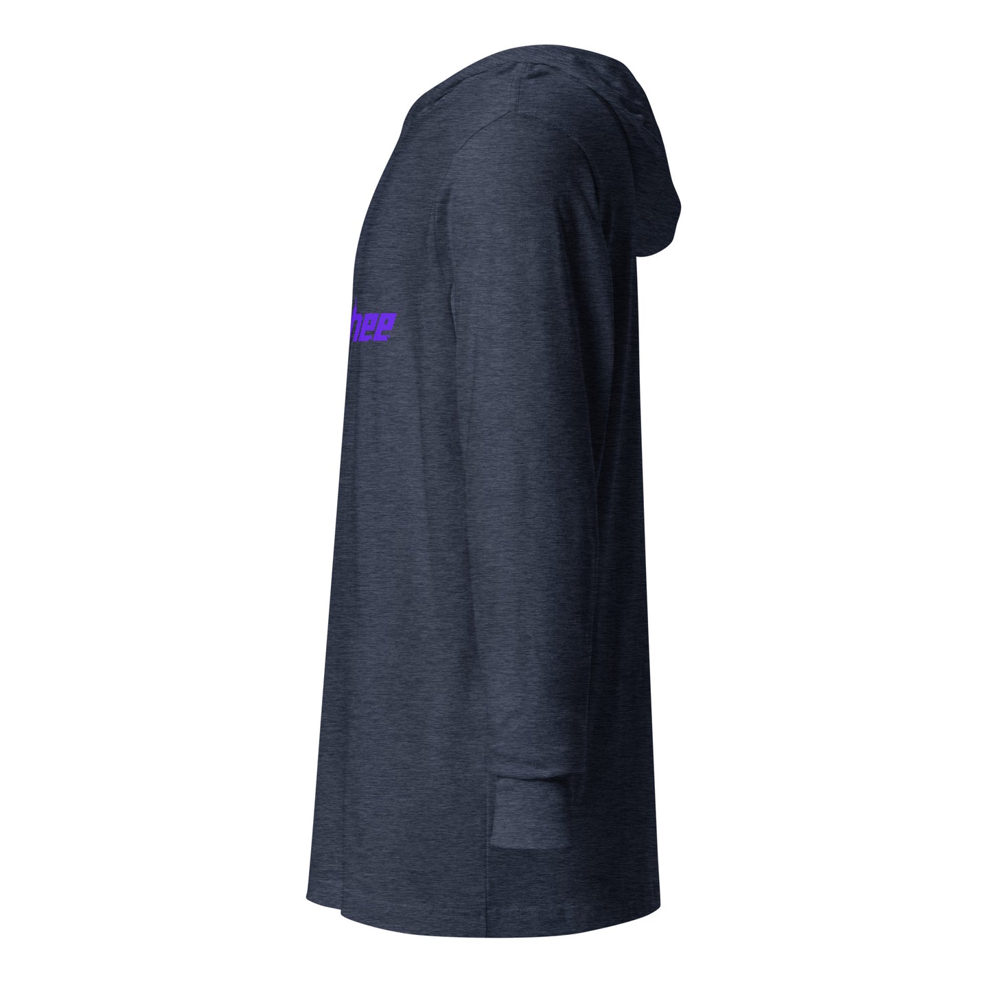 Banshee Purple Linear Logo - Hooded long-sleeve tee