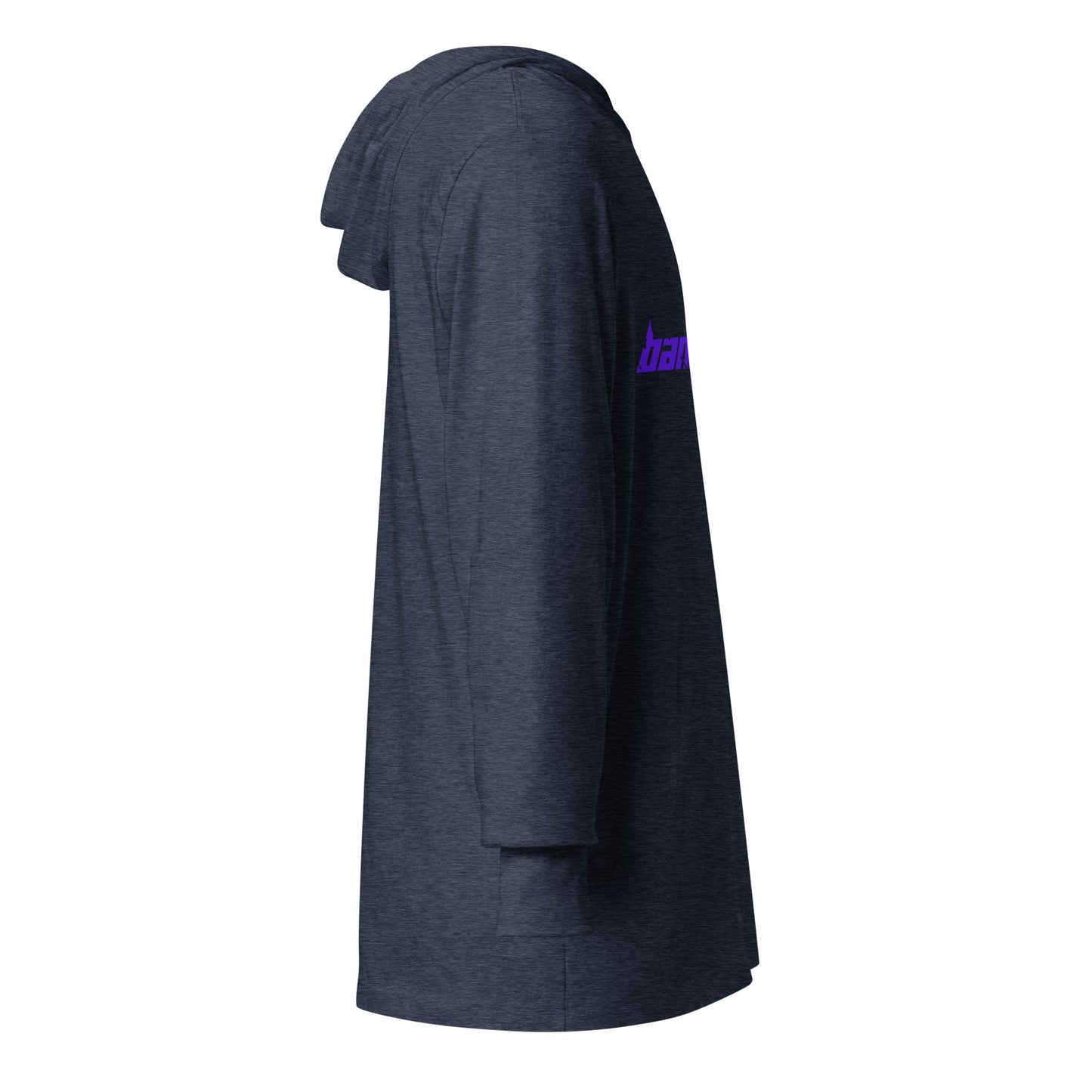 Banshee Purple Linear Logo - Hooded long-sleeve tee