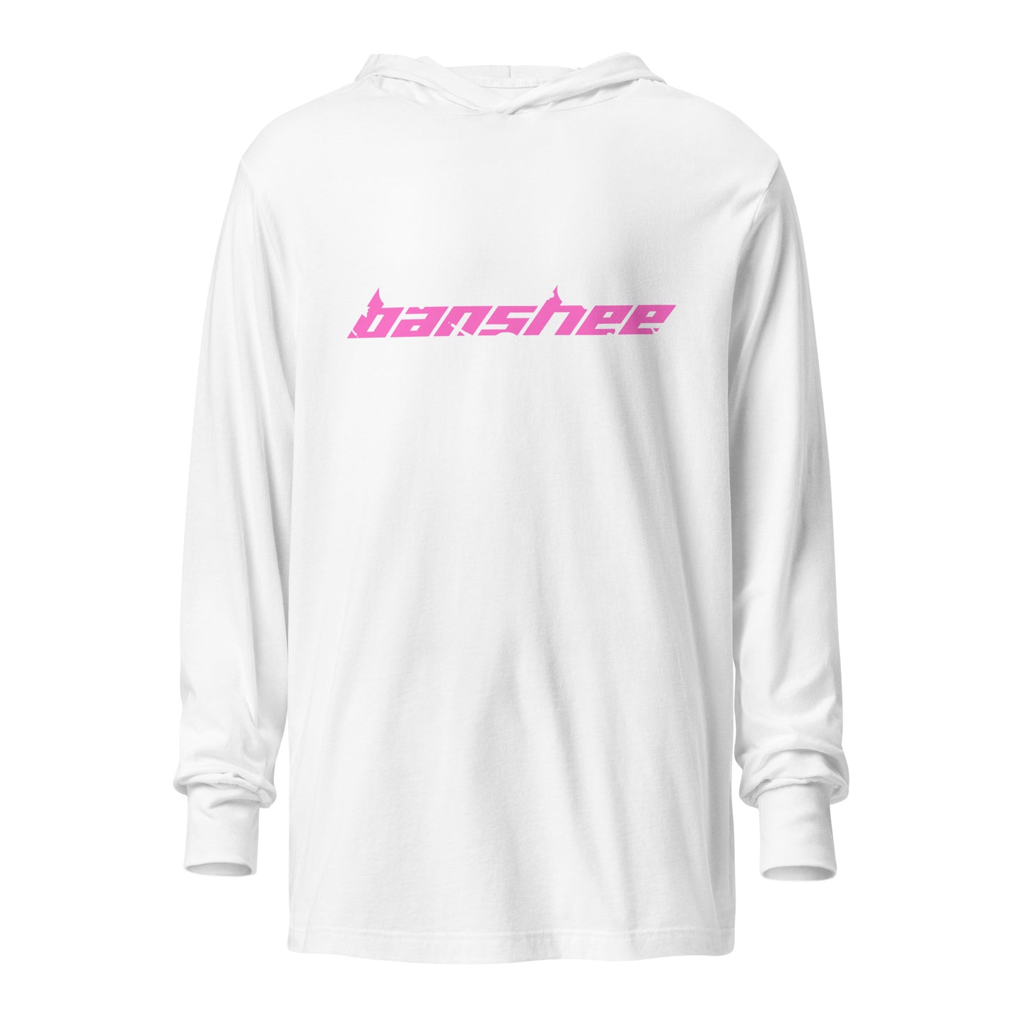 Banshee Pink Linear Logo - Hooded long-sleeve tee